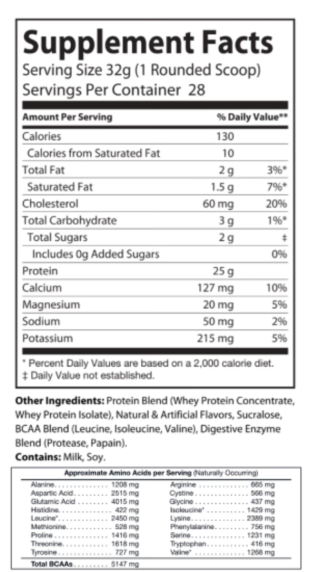 Milky Whey Protein Blend 2 lb