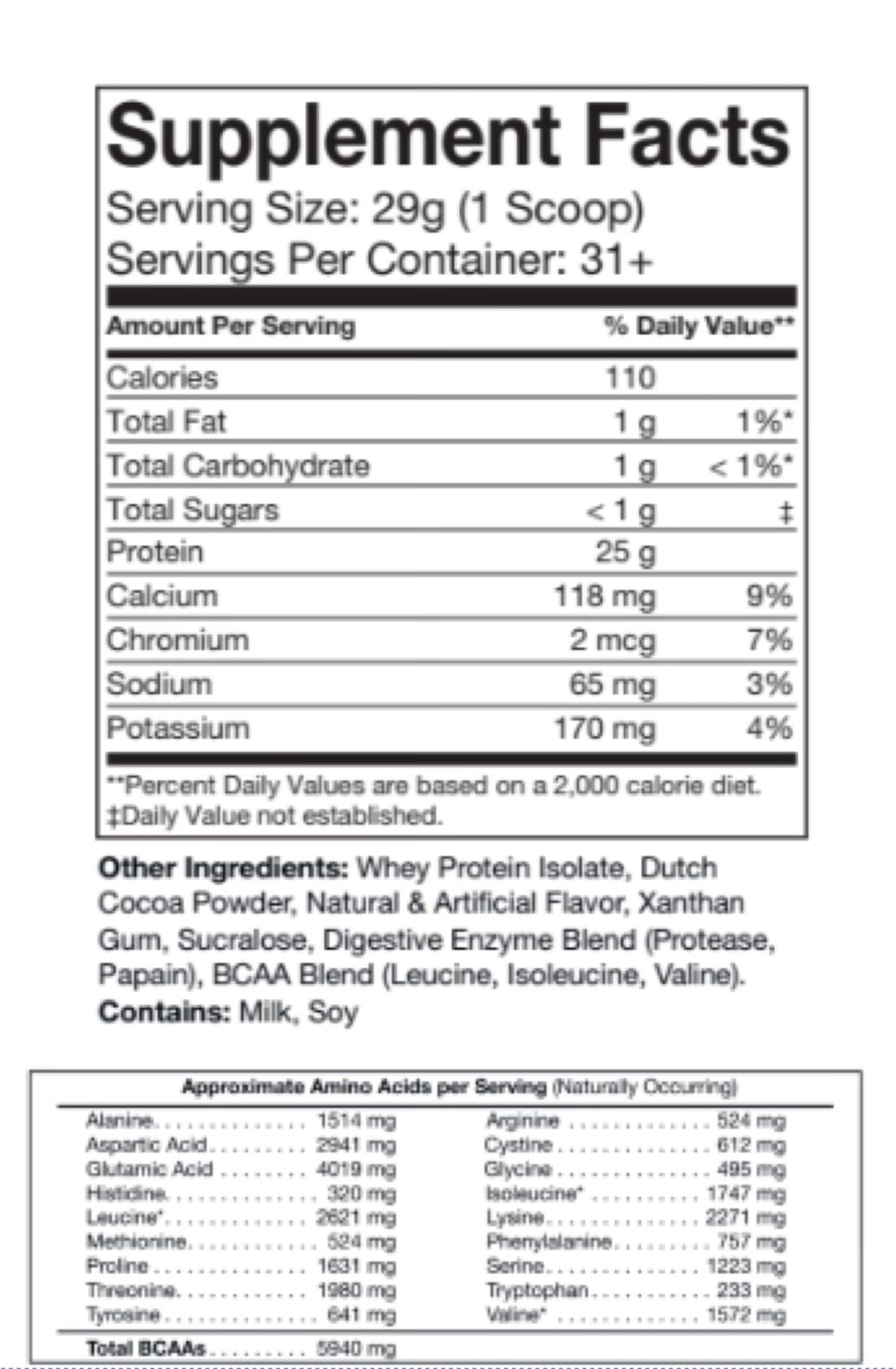 Milky Whey Isolate Protein 2 lb